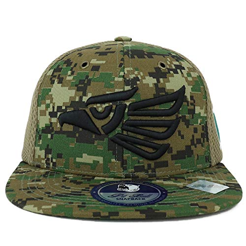 Trendy Apparel Shop Hecho en Mexico Eagle 3D Embroidered Micromesh Snapback Cap