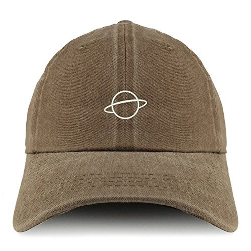 Trendy Apparel Shop Planet Embroidered Pigment Dyed Unstructured Cap