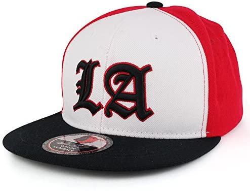 Trendy Apparel Shop Kids Two-Tone Los Angeles 3D Embroidered Flatbill Snapback Cap