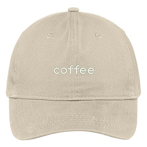 Trendy Apparel Shop Coffee 100% Brushed Cotton Adjustable Baseball Cap