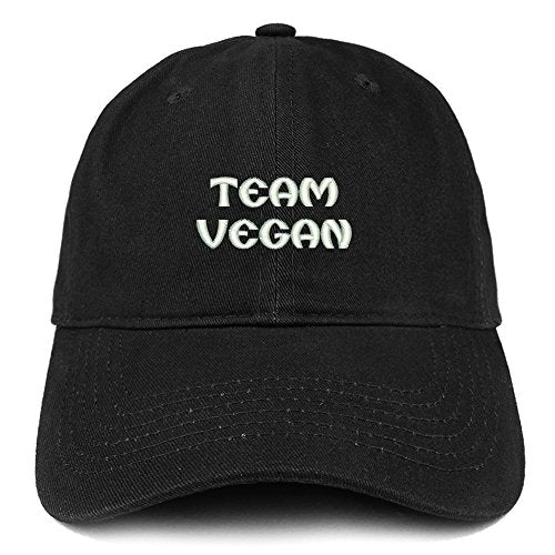 Trendy Apparel Shop Team Vegan Embroidered Low Profile Brushed Cotton Cap