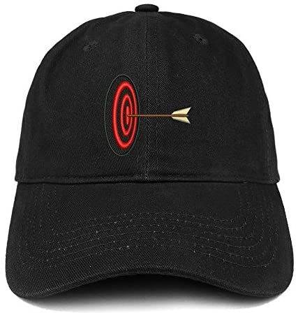 Trendy Apparel Shop Archery Target Quality Embroidered Low Profile Brushed Cotton Dad Hat Cap