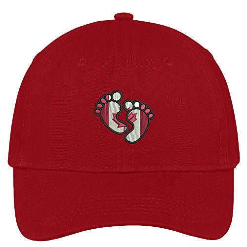 Trendy Apparel Shop First Canada Embroidered Soft Crown 100% Brushed Cotton Cap