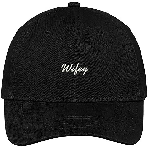 Trendy Apparel Shop Wifey Embroidered Brushed Cotton Adjustable Cap
