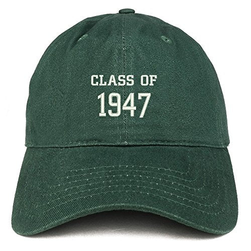 Trendy Apparel Shop Class of 1947 Embroidered Reunion Brushed Cotton Baseball Cap