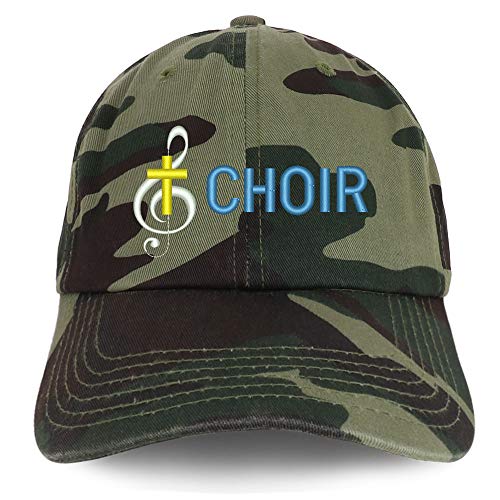 Trendy Apparel Shop Choir Embroidered Soft Crown 100% Brushed Cotton Cap
