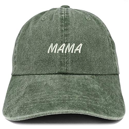 Trendy Apparel Shop Mama Embroidered Washed Low Profile Cap