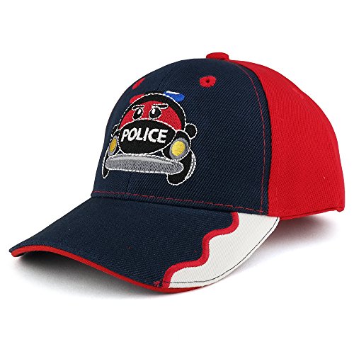 Trendy Apparel Shop Infant Size Police Car Embroidered Structured Adjustable Baseball Cap