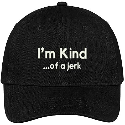 Trendy Apparel Shop Kind of A Jerk Embroidered Brushed Cotton Adjustable Cap Dad Hat
