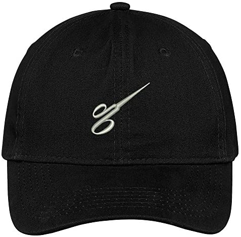 Trendy Apparel Shop Barbers Scissors Embroidered Cap Premium Cotton Dad Hat