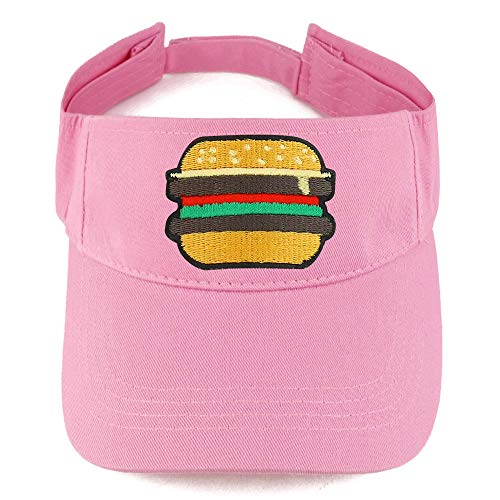 Trendy Apparel Shop Burger Patch Cotton Summer Visor Cap