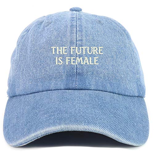 Trendy Apparel Shop Youth Future is Female Adjustable Soft Crown Baseball Cap