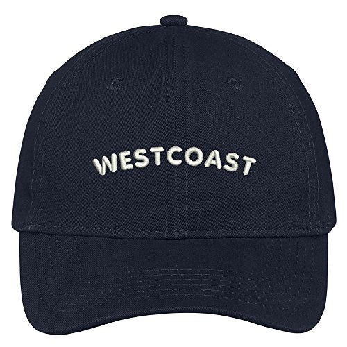Trendy Apparel Shop Westcoast Embroidered Brushed Cotton Adjustable Cap