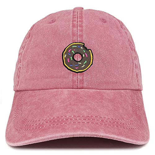 Trendy Apparel Shop Donut Patch Pigment Dyed Washed Baseball Cap