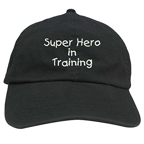 Trendy Apparel Shop Super Hero in Training Embroidered Youth Size Cotton Baseball Cap