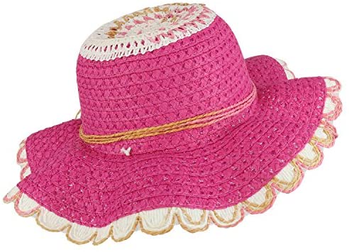 Trendy Apparel Shop Kids Girl's Tea Party and Straw Sun Hat