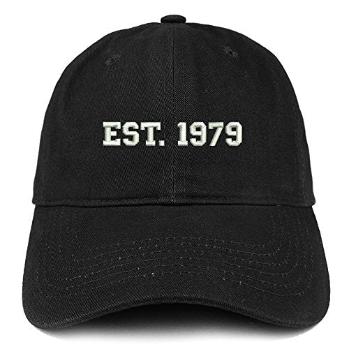 Trendy Apparel Shop EST 1979 Embroidered - 42nd Birthday Gift Soft Cotton Baseball Cap