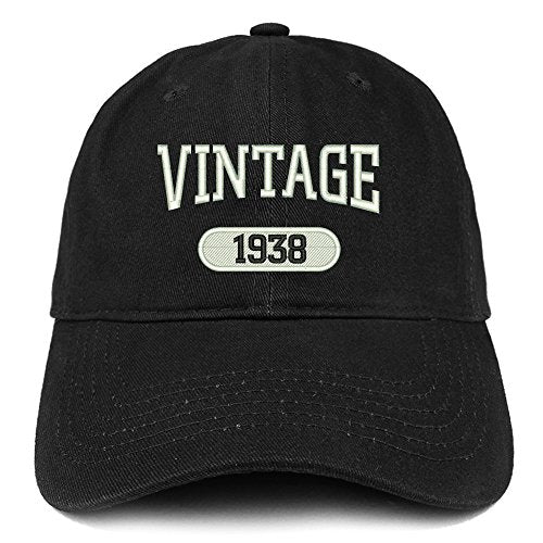 Trendy Apparel Shop Vintage 1937 Embroidered 83rd Birthday Relaxed Fitting Cotton Cap