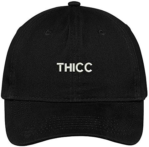 Trendy Apparel Shop Thicc Embroidered Cap Premium Cotton Dad Hat