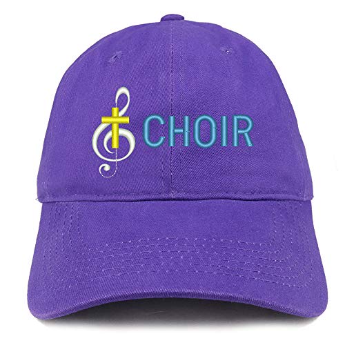 Trendy Apparel Shop Choir Embroidered Soft Crown 100% Brushed Cotton Cap