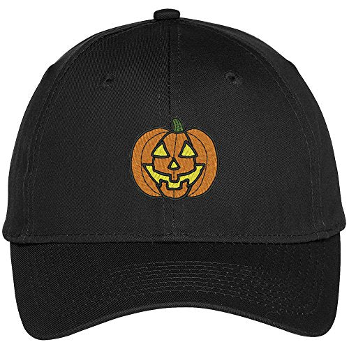 Trendy Apparel Shop Halloween Pumpkin Embroidered Baseball Cap