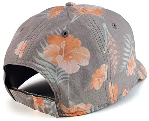 Trendy Apparel Shop Tropical Printed High Profile Structured Baseball Cap