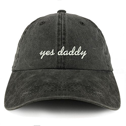 Trendy Apparel Shop Yes Daddy Embroidered Pigment Dyed Unstructured Cap