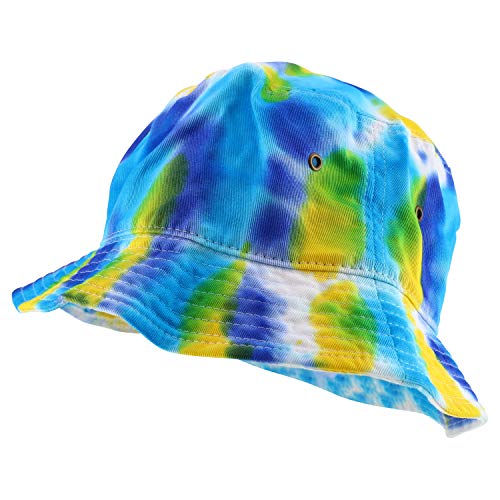 Trendy Apparel Shop Cotton Tie Dyed Patterned Bucket Hat