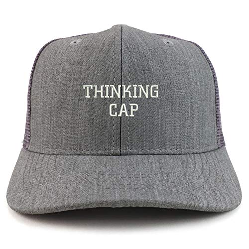 Trendy Apparel Shop Thinking Cap Washed Two Tone Trucker Baseball Cap