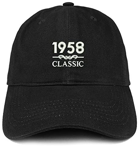 Trendy Apparel Shop Classic 1958 Embroidered Retro Soft Cotton Baseball Cap