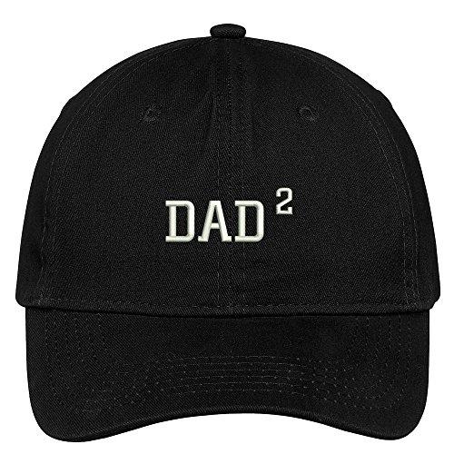 Trendy Apparel Shop Dad Of 2 children Embroidered 100% Quality Brushed Cotton Baseball Cap