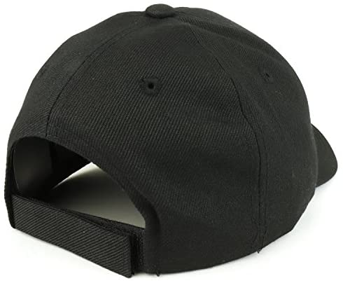 Trendy Apparel Shop Plain Structured Crown Adjustable Baseball Cap