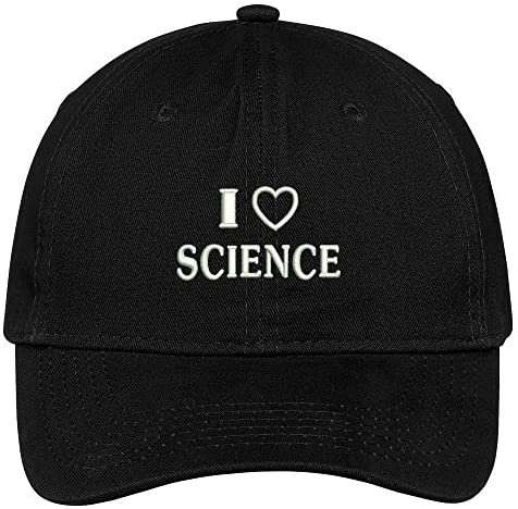 Trendy Apparel Shop I Love Science Embroidered Soft Cotton Low Profile Dad Hat Baseball Cap