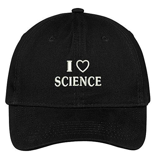 Trendy Apparel Shop I Love Science Embroidered Soft Cotton Low Profile Dad Hat Baseball Cap