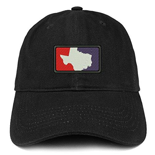Trendy Apparel Shop Red White and Blue Texas State Embroidered Cotton Dad Hat
