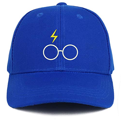 Trendy Apparel Shop Harry Glasses Embroidered Youth Size Kids Structured Baseball Cap