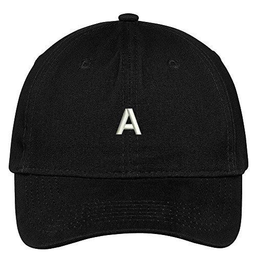 Trendy Apparel Shop Letter A Block Font Embroidered Dad Hat Cotton Baseball Cap