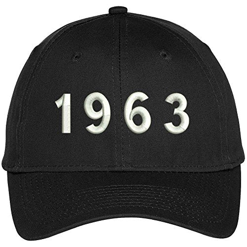 Trendy Apparel Shop 1963 Birth Year Embroidered Baseball Cap
