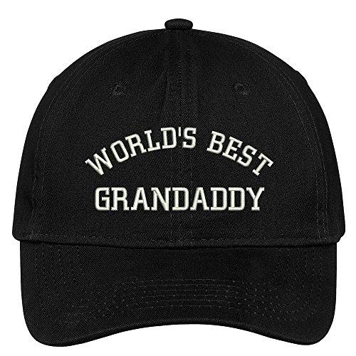 Trendy Apparel Shop World's Best Grandaddy Embroidered Low Profile Deluxe Cotton Cap