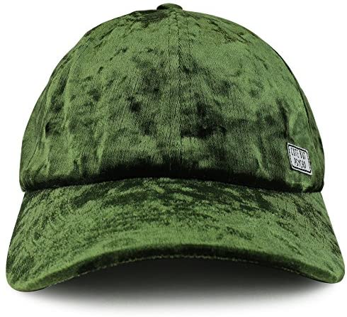 Trendy Apparel Shop Small Cute but Psycho Patch Side Embroidered Unstructured Velvet Baseball Cap