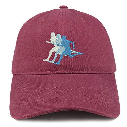 Trendy Apparel Shop Runner Embroidered Soft Crown 100% Brushed Cotton Cap