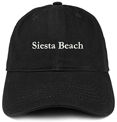 Trendy Apparel Shop Siesta Beach Embroidered Brushed Cotton Cap