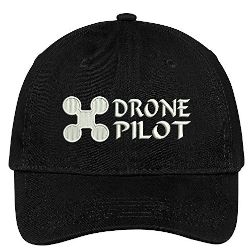 Trendy Apparel Shop Drone Pilot Aviator Embroidered Soft Crown 100% Brushed Cotton Cap