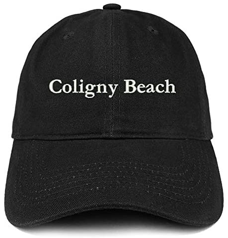Trendy Apparel Shop Coligny Beach Embroidered Brushed Cotton Cap