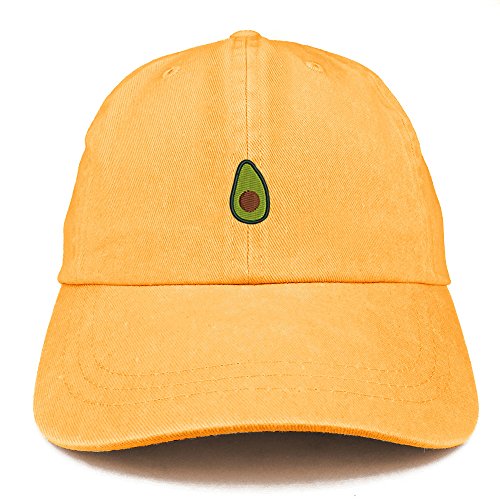 Trendy Apparel Shop Avocado Embroidered Washed Cotton Adjustable Cap