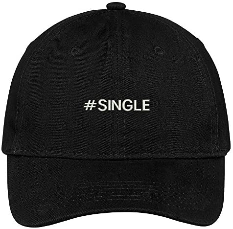 Trendy Apparel Shop Hashtag #Single Embroidered Low Profile Soft Cotton Brushed Baseball Cap