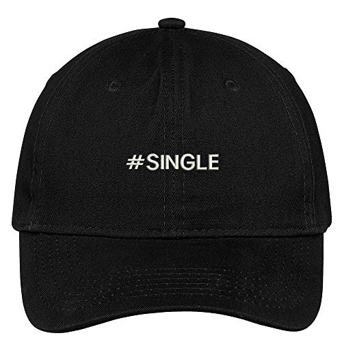 Trendy Apparel Shop Hashtag #Single Embroidered Low Profile Soft Cotton Brushed Baseball Cap