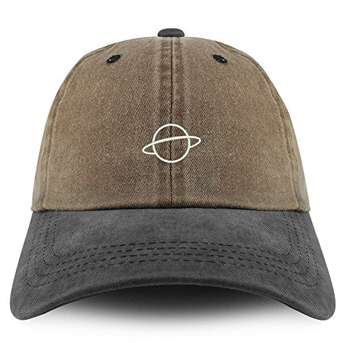 Trendy Apparel Shop Planet Embroidered Pigment Dyed Unstructured Cap