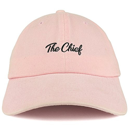 Trendy Apparel Shop The Chief Embroidered Unstructured Washed Cotton Baseball Cap