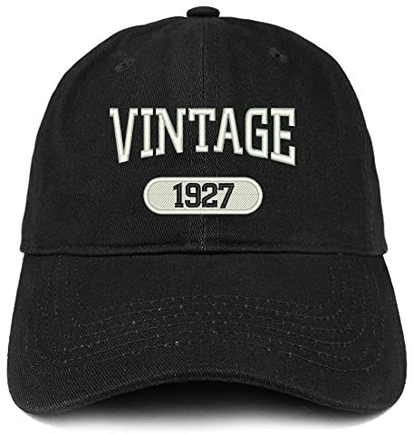 Trendy Apparel Shop Vintage 1926 Embroidered 94th Birthday Relaxed Fitting Cotton Cap